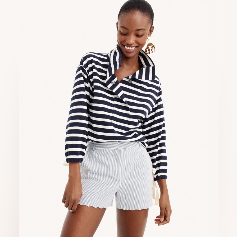 J. Crew Snap Neck Knit Popver